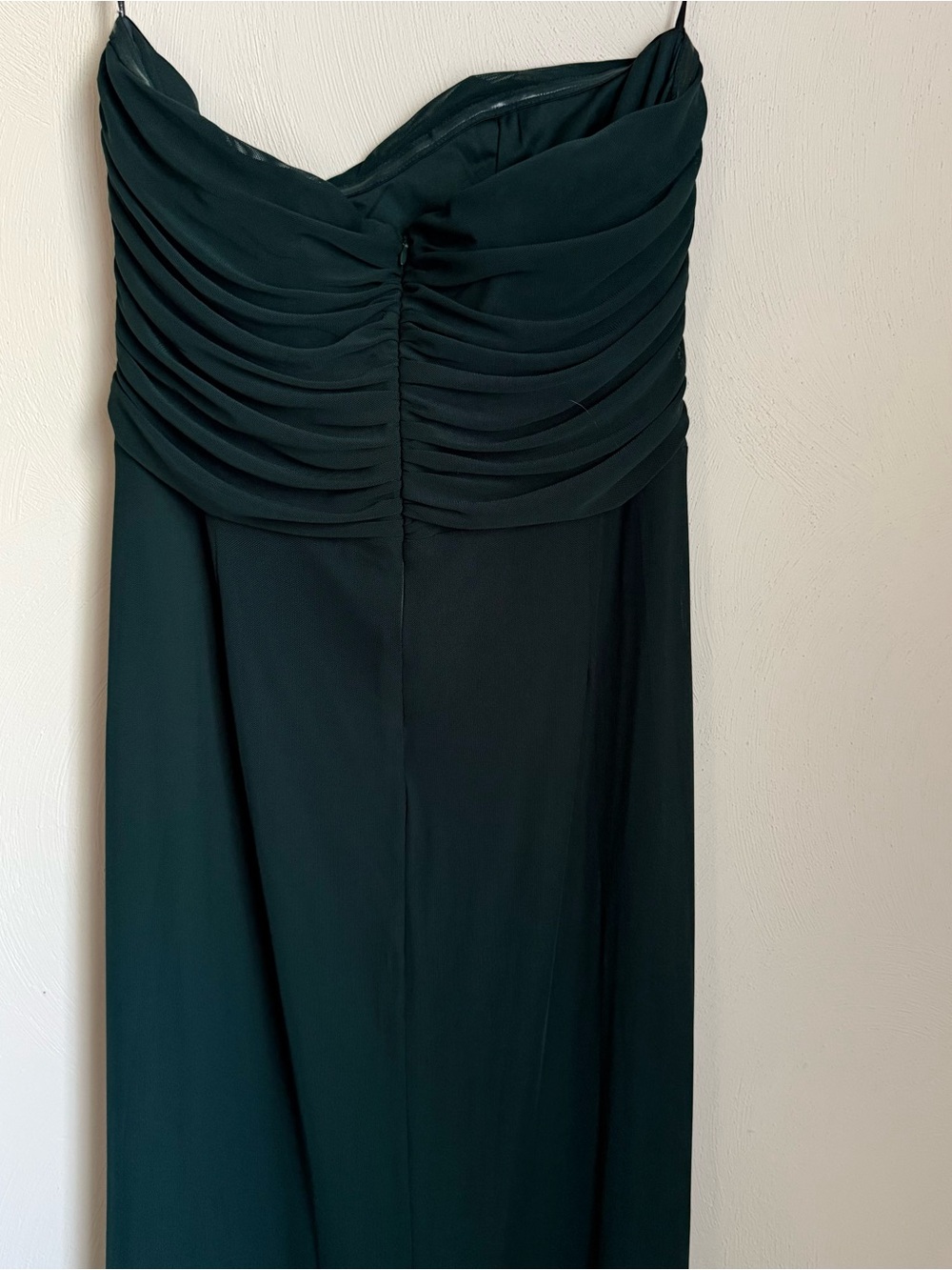 Lulus Emerald Green Sleeveless Ruched Maxi Dress XXL Formal Evening Gown - Picture 4 of 5